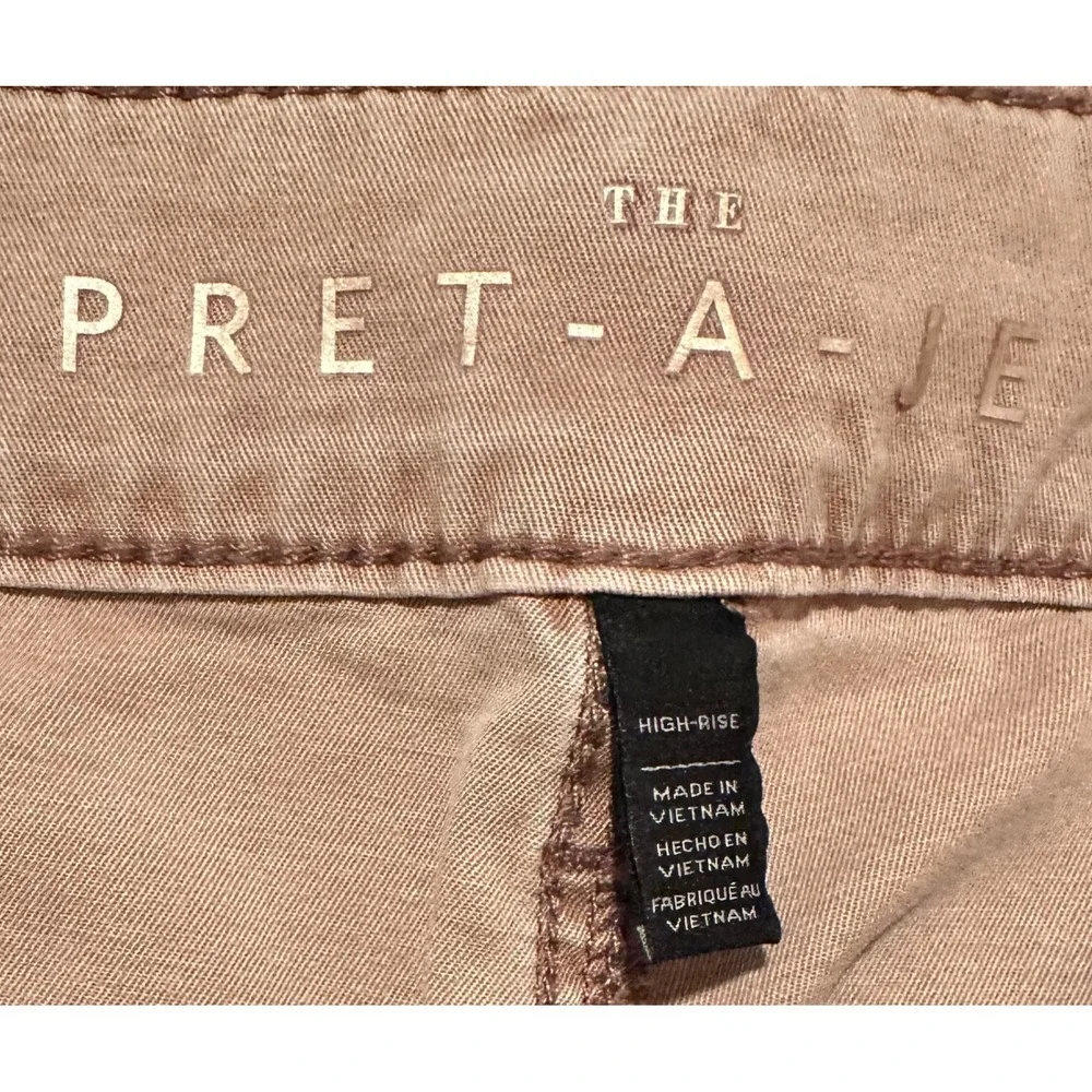 White House Black Market The Pret-A-Jet Tan High Rise Utility Pants Womens 0 - Picture 2 of 5